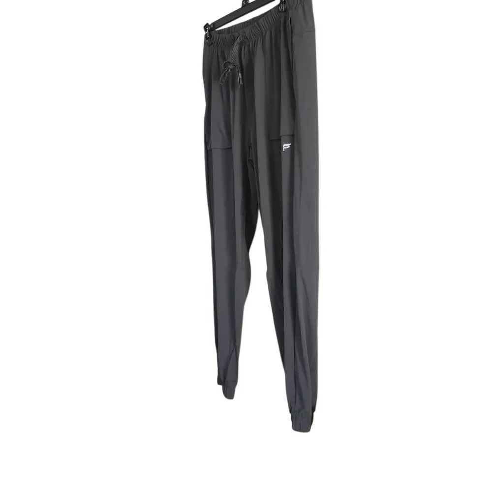Fabletics Men's Size XL Gray Track Athletic Jogger Pants